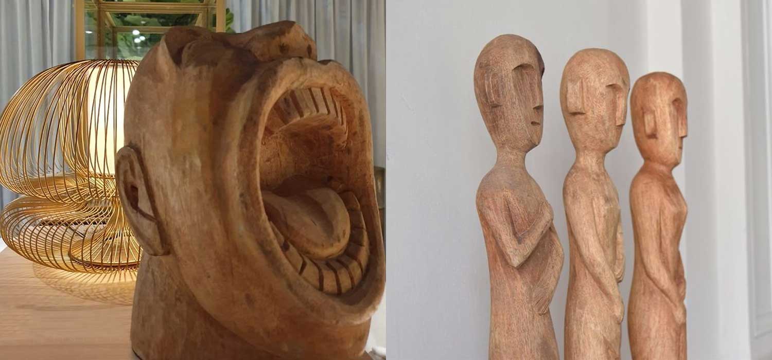 Sculptures en bois décoratives