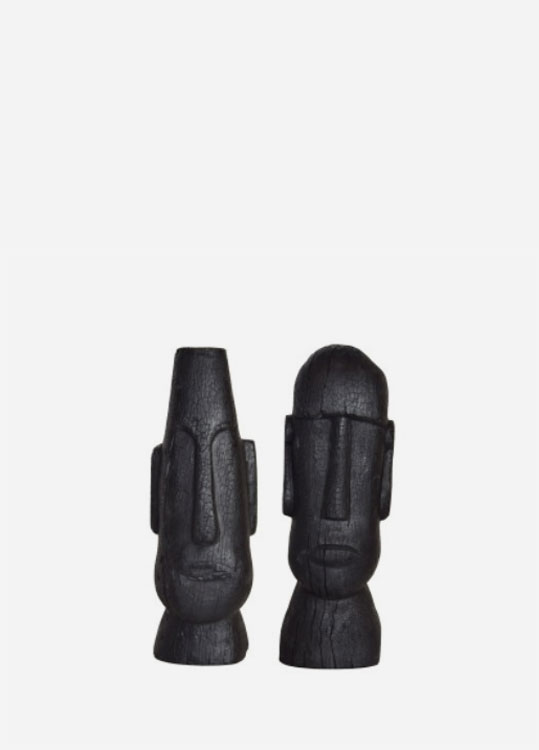 Sculptures en bois African Head Initials