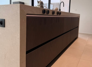 Projet de cuisine à Grâce-Hollogne, plan de travail en céramique