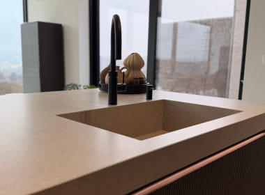 Projet de cuisine à Grâce-Hollogne, évier et robinet