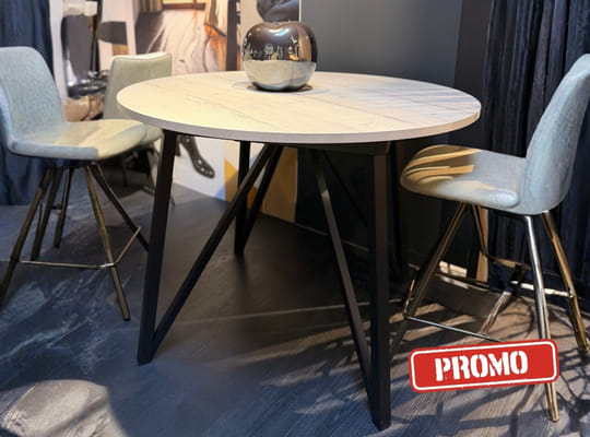 Table de cuisine ronde perfecta wacko au prix de 395 euros